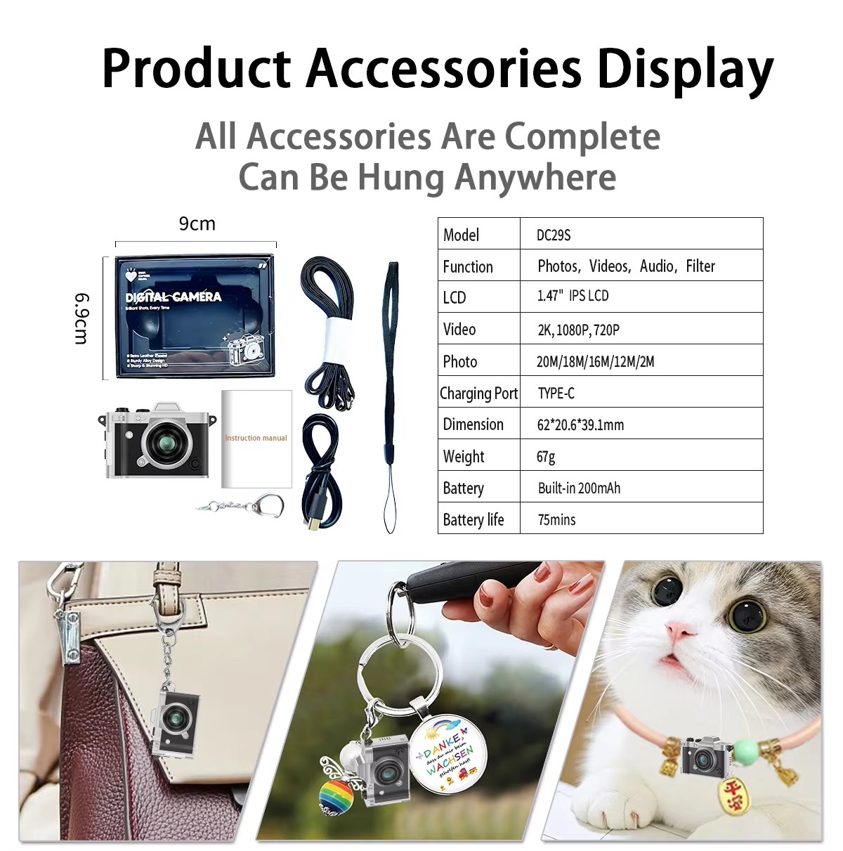 Sprite Group DC29s 迷你相机 OEM/ODM 批发｜深圳志康科技源头工厂 - 详情 5